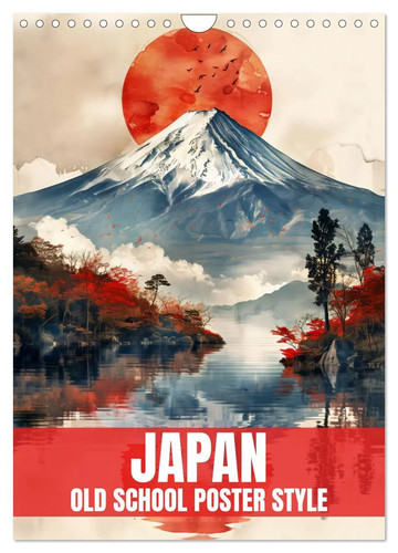 Japan old school poster - -,
