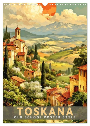 Toskana old school poster - -,