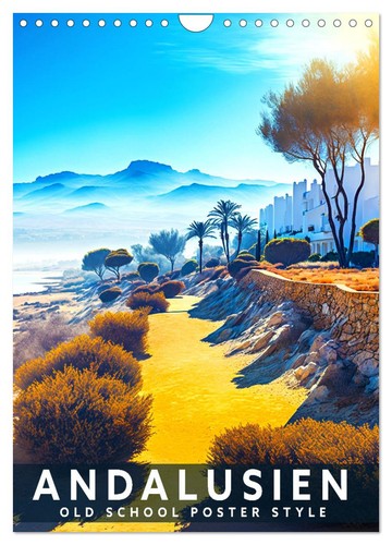 Andalusien old school poster - old,