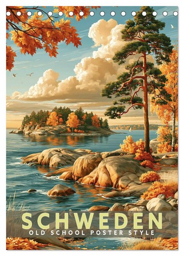 Schweden old school poster - school,