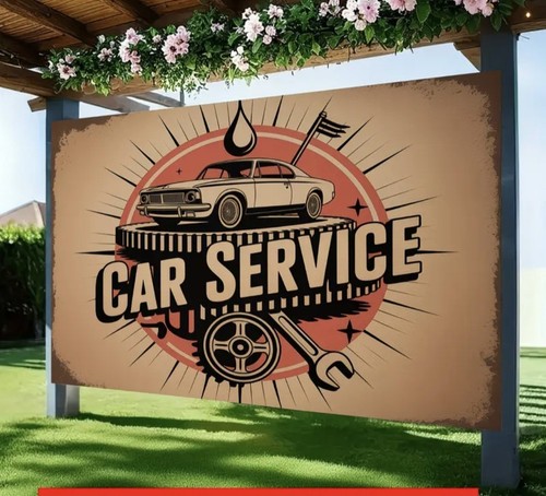 Poster banner tischdecke car - banner,