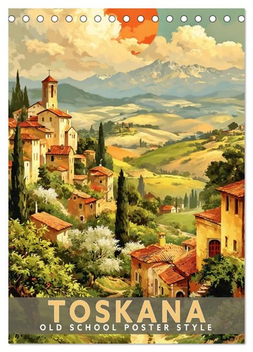 Toskana old school poster - old,