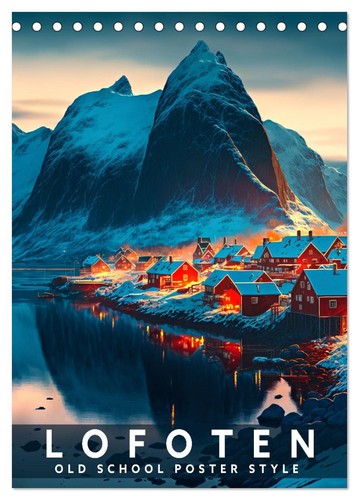 Lofoten old school - school, poster