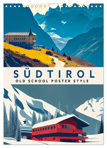 Südtirol old school poster - -,