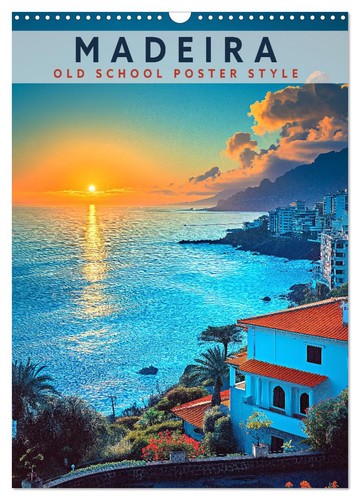 Madeira old school poster - old,