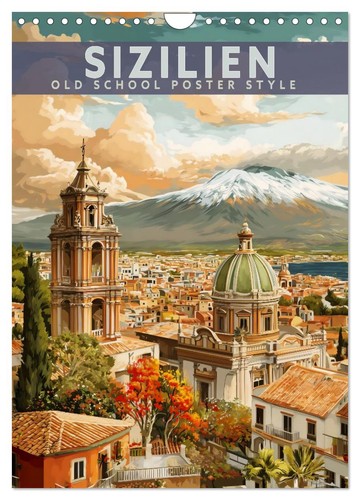 Sizilien old school poster - sizilien,