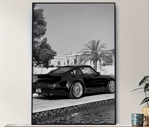 Porsche 911 oldschool poster - 911,