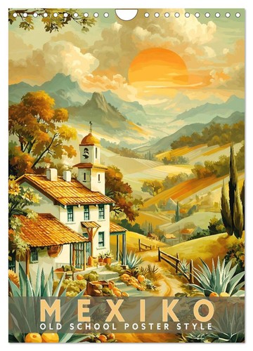 Mexiko old school poster - mexiko,