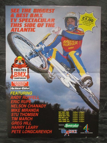 Raleigh bmx poster oldschool - raleigh,