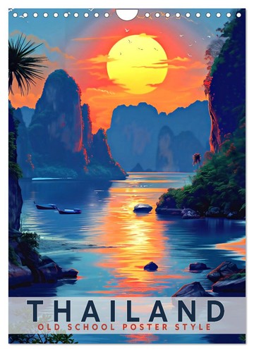 Thailand old school poster - thailand,