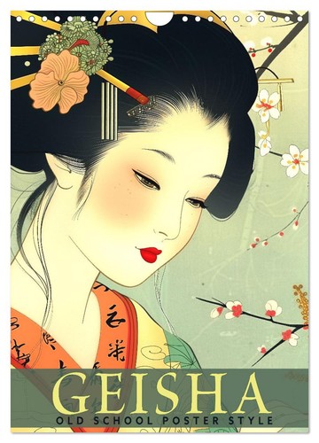 Geisha old school poster - geisha,