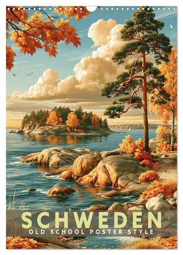 Schweden old school poster - school,